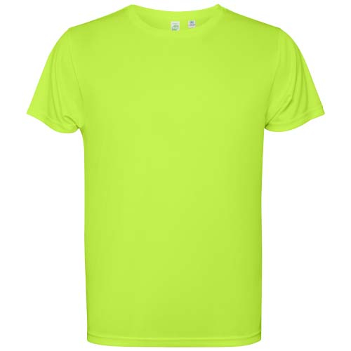 T-shirt promotionnel recyclé 120g homme Estoril Roly vert fluo
